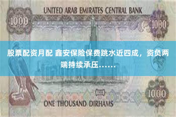股票配资月配 鑫安保险保费跳水近四成，资负两端持续承压……