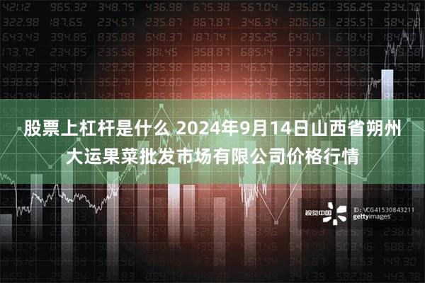 股票上杠杆是什么 2024年9月14日山西省朔州大运果菜批发市场有限公司价格行情