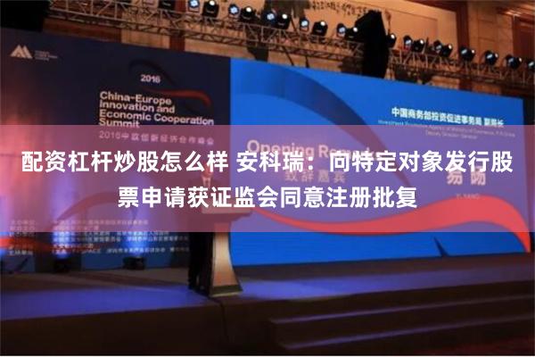 配资杠杆炒股怎么样 安科瑞：向特定对象发行股票申请获证监会同意注册批复
