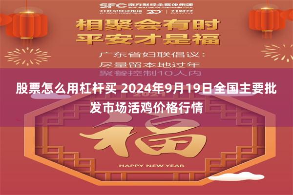 股票怎么用杠杆买 2024年9月19日全国主要批发市场活鸡价格行情