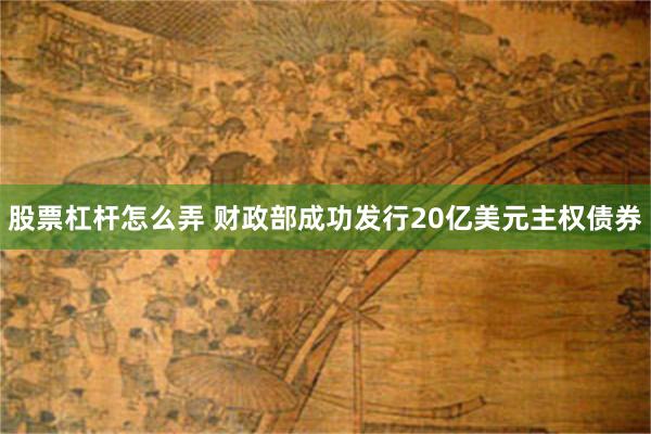 股票杠杆怎么弄 财政部成功发行20亿美元主权债券