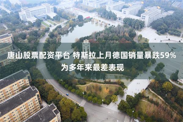 唐山股票配资平台 特斯拉上月德国销量暴跌59% 为多年来最差表现