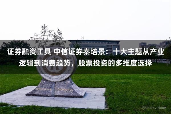 证券融资工具 中信证券秦培景：十大主题从产业逻辑到消费趋势，股票投资的多维度选择