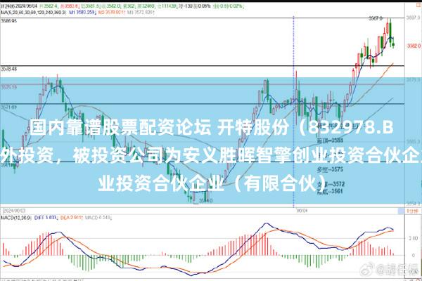 国内靠谱股票配资论坛 开特股份（832978.BJ）新增一起对外投资，被投资公司为安义胜晖智擎创业投资合伙企业（有限合伙）